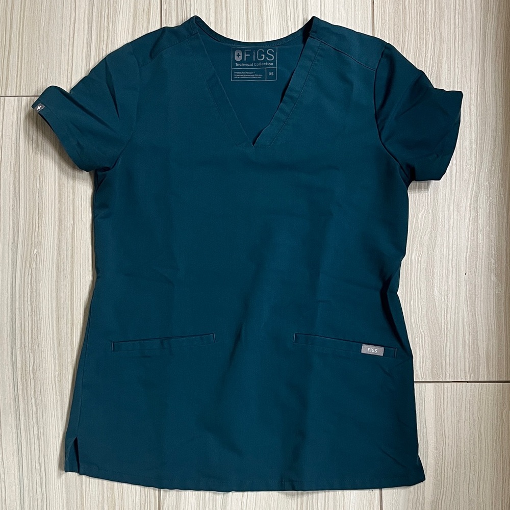 Figs Women's teal scrub top